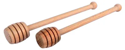 Holz-Honigrührstäbe, 2er-Pack, Honigdipper aus Holz