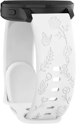 Image de Bracelet en silicone rose élégant avec des fleurs pour Sq 2