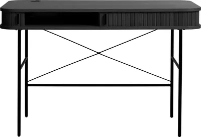 Produktbild von Schreibtisch >Nerja< in Schwarz - 120x75x60 (BxHxT)