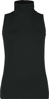 Produktbild von Black Premium by EMP Damen schwarzes Turtleneck Top - angenehmer, weicher Baumwollstoff XXL