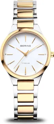 Produktbild von Bering Damen Uhr Armbanduhr Classic Titanium bicolor - 15630-701