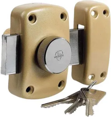 Image de Serrure Vachette Cyclope 67600VRX-40/SC Bouton Pêne Cylindre L 40 mm D 23 mm bronze