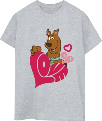 Obrázok produktu pre Scooby Doo - Dámske tričko "Love Heart" BI53894 (M) (Športová sivá)
