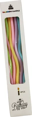 Produktbild von PBS 49156 Geburtstagskerzen - 4 x 105 mm, 6 Stück, Welle, sortiert