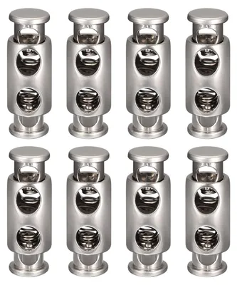 Productafbeelding van Kordelstoppers - 8 stuks - Geschikt voor 3,8 mm kordels - Perlnikkel