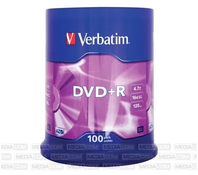 Produktbild von Verbatim DVD+R 16x 100er Spindel