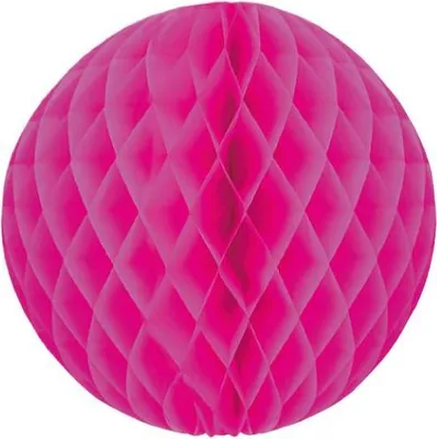 Produktbild von Wabenball pink 30cm, schwer entflammbar