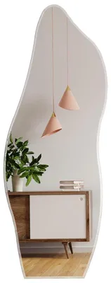Obrázek produktu pro Zrcadlo do celé postavy, bez rámu, rozměry 160x60 cm, s nerovnoměrným povrchem, s podkladem z MDF