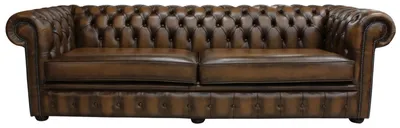 Produktbild von Chesterfield Couch Polster Sofas Klassischer Leder Schaffhau 4 Sitzer - #207