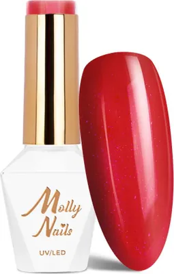Image de Molly Nails Hearts & Kisses Dazzling Kisses Vernis à ongles hybride 8 g sans HEMA/DiHEMA n° 197