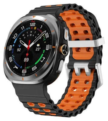 Produktbild von Für Samsung Galaxy Watch Ultra / Ultra 2025 Ocean Design Two Color Silikon Armband
