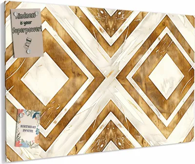 Produktbild von Magnettafel 90x60cm magnetisch & beschreibbar Metall-Board - Geometrisches & Muster