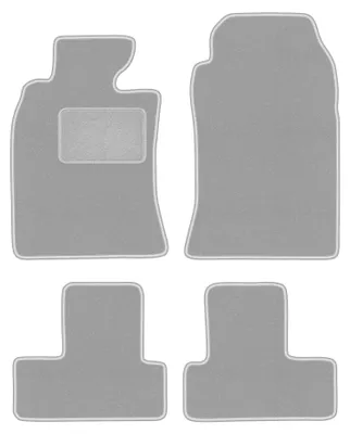 Zdjęcie produktu dla Dywaniki samochodowe welurowe OSLO do: Mini Cooper R53 (2001-2006, hatchback) popielate z wzmocnieniem kierowcy, z mocowaniami