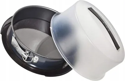 Produktbild von Zenker Deluxe Springform rund mit Deckel, 28 cm, emaillierter Boden
