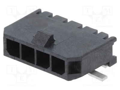 Obrázok produktu pre 1x samica s pinmi: 4, priemer vodiča 3,0 mm, kód 43650-0412, konektor Signteck, séria R