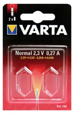 Image de Varta 704 Lampe de poche 2,3 V Lot de 2 ampoules
