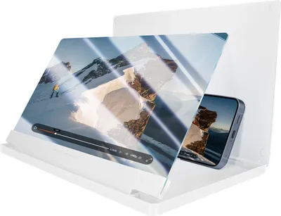 Produktbild von Avizar, 12 Zoll Bildschirmverstärker für Smartphone mit HD Linse, Weiß
