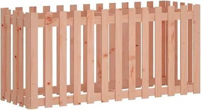 Imagen del producto de Cama elevada de madera maciza de douglasia, 150x50x70 cm, con maceta para plantas