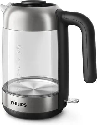 Produktbild von Wasserkocher 1,7L mit blauem Sensorlicht, 360°-Basis, Mikro-Sieb-Filter, flaches Heizelement, abnehmbarer Deckel,energiesparend,sicher,modernes Design