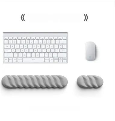 Obrázok produktu pre INF Ergonomická opierka zápästia klávesnice a podložka pod myš pre kanceláriu Šedá