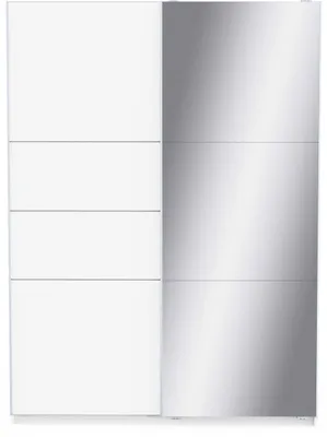 Immagine prodotto di Calicosy - Armadio a 2 ante scorrevoli di cui 1 specchio L148 cm - LINE