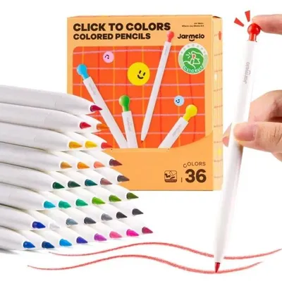 Obrázek produktu pro Automatické barevné tužky Click to Colors, 36 kusů - Jarmelo
