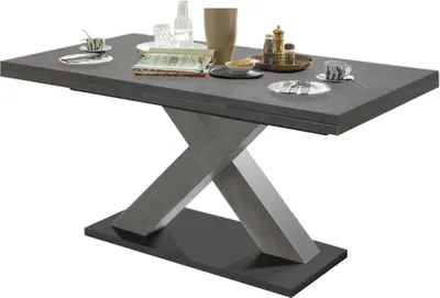Produktbild von Esstisch ausziehbar Elene 180x90x76 Graphit 13983-180