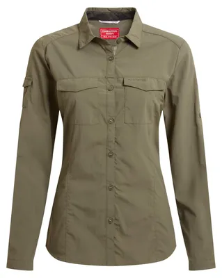 Produktbild von Craghoppers - "Adventure III" Hemd für Damen Langärmlig CG2166 (48 DE) (Wilde Olivefarbe)