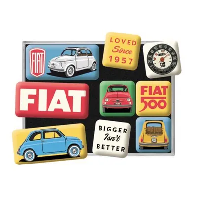 Obrázek produktu pro Nostalgic-Art - 9 kusů. Magnetická sada - Fiat 500 milovaný od roku 1957