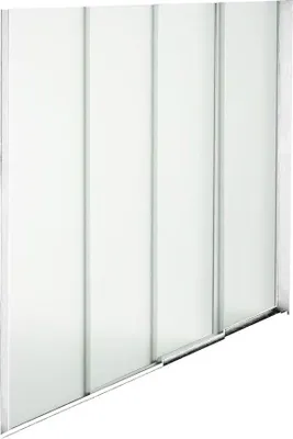 Immagine prodotto di Milani Home - laterale in vetro per pergola bioclimatica, 370 x 3 x 238 cm, bianco