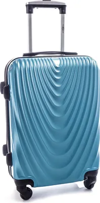 Produktbild von RGL 663 Kofferset ABS++ Hartschalen Koffer abnehmbare Räder Trolley 2tlg Koffer XXL + Kosmetikkofer Blau Metalic