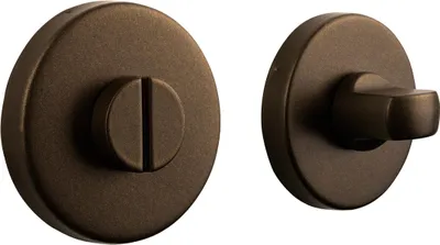 Produktbild von Lavuzo WC-Schloss Bronze runde Rosette - Pro Set