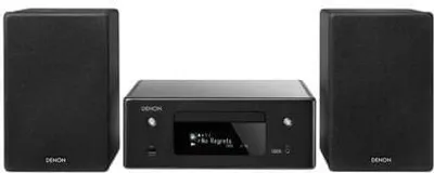 Obrázek produktu pro Denon N-10BK, Domácí mini audio systém, Černá, 130 W, 2-way, 12 cm, 3 cm