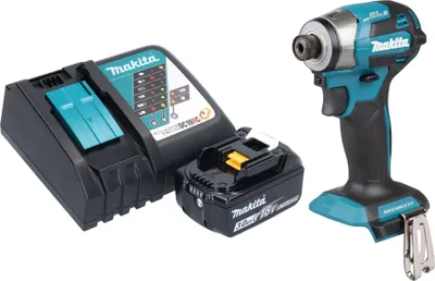Produktbild von Makita DTD 173 RF1 Akku Schlagschrauber 18 V 180 Nm 1/4“ Brushless + 1x Akku 3,0 Ah + Ladegerät