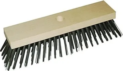 Immagine prodotto di STUBAI scopa in filo d'acciaio 6 rhg. Filo d'acciaio 0,5 mm, 22 cm, 101622