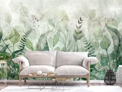 Immagine prodotto di Carta da parati fotografica in tessuto non tessuto foglie 400x280 cm carta da parati murale XXL fiori natura botanica b-A-10252-a-a