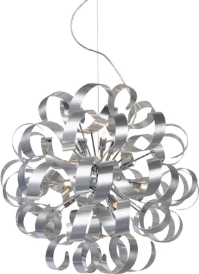 Immagine prodotto di Lampada a sospensione RIBBON 12xG9/33W, argento, Ø: 60 H: 120 cm, attacco G9