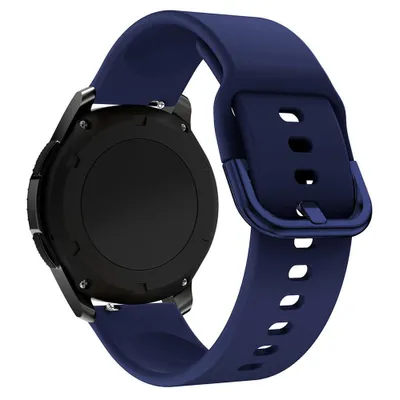 Obrázek produktu pro Pasek Silicone Strap Tys Opaska Do Samsung Galaxy Watch 40 / 41 / 42 / 43 / 44 Mm - Ciemnoniebieski