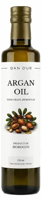 Obrázek produktu pro Dan Dur, arganový olej (potravinářské kvality, Maroko), 250 ml, kvalitní jedlý olej