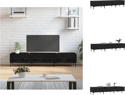 Immagine prodotto di mobile TV vidaXL nero 150x36x30 cm in legno - Mobili TV