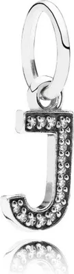 Produktbild von Pandora Charm - Buchstabe J - 791322CZ