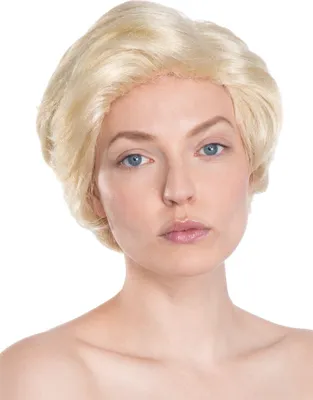 Produktbild von Perücke mit Seitenscheitel blond - Faschingsperücke