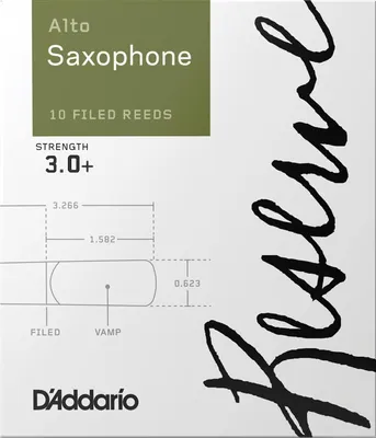 Produktbild von D'Addario Reserve Blätter für Altsaxophon Stärke 3.0+ (10 Stück)