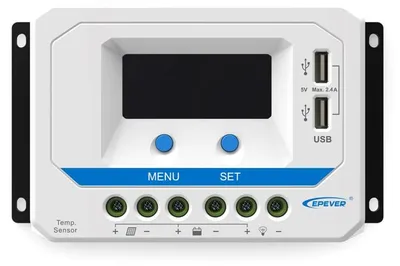 Obrázek produktu pro EPsolar VS3024AU solární PWM regulátor 12/24 V, 30 A, USB, vstup 50V