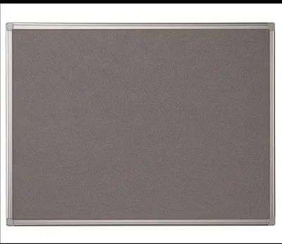 Produktbild von Bi-Office Filztafel Maya, Mit Aluminiumrahmen, Graue Filzoberfläche, 60 x 45 cm