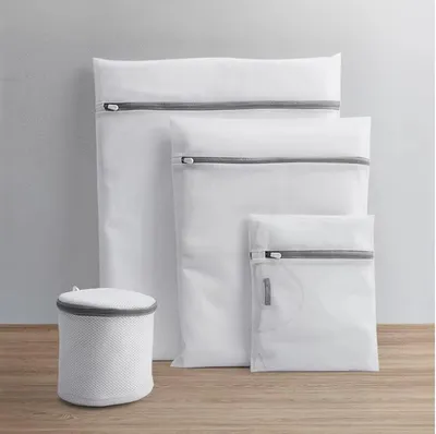 Immagine prodotto di CHPN – Sacchetti per la biancheria – Reti per il bucato – Set da 7 pezzi – Sacchetto per il bucato dei reggiseni – Rete per il bucato – Sacchetto per la lavatrice – Sacchetti per la biancheria intima – Sacchetti per la biancheria – Colore bianco con cerniera nera