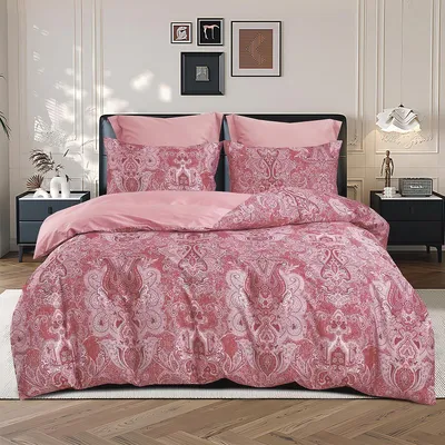 Produktbild von Traumschlaf Premium Bettwäsche Livorno rot, Schweizer Mako-Satin 240x220 cm + 2x 80x80 cm