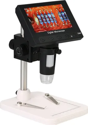 Zdjęcie produktu dla powiększenie 1000X 4,3-calowy wyświetlacz LCD Przenośny mikroskop cyfrowy 720P LED z uchwytem do naprawy płytek drukowanych Narzędzie lutownicze