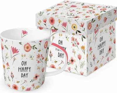 Obrázok produktu pre PPD Oh Happy Day Trend Hrnček, v darčekovej krabičke, hrnček, hrnček na kávu, šálka, New Bone China, 400 ml, 160300775