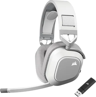Produktbild von Wireless Multiplattform Gaming Headset Mit Bluetooth Dolby Atmos - Mikrofon in Broadcast-Qualität - iCUE-Kompatibel - PC, Mac, PS5, PS4, Mobile weib